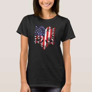Albanees Eagle Shirt Amerikaans Vlag Shirt Verenig