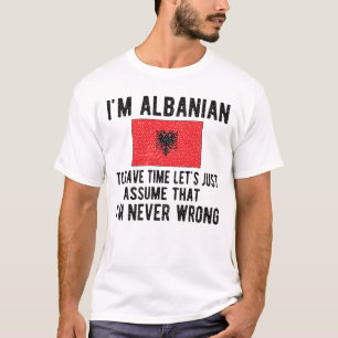 Albanees erfgoed beslaat Albanese vlag T-shirt