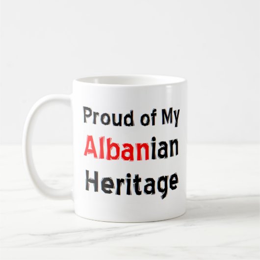 albanees erfgoed - koffie - mok (Links)