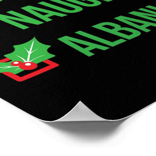 Albanees Grappig Albanië Pajama Kerstmis 1 Poster (Hoek)