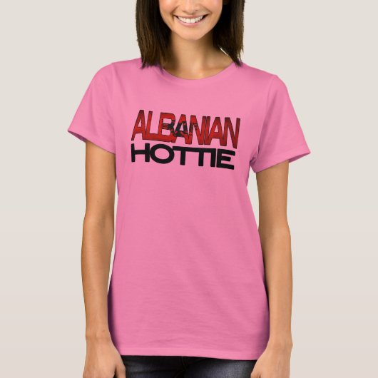 Albanees Hottie-Shirt T-shirt (Voorkant)