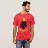 Albanees koninklijk leger t-shirt (Voorkant volledig)