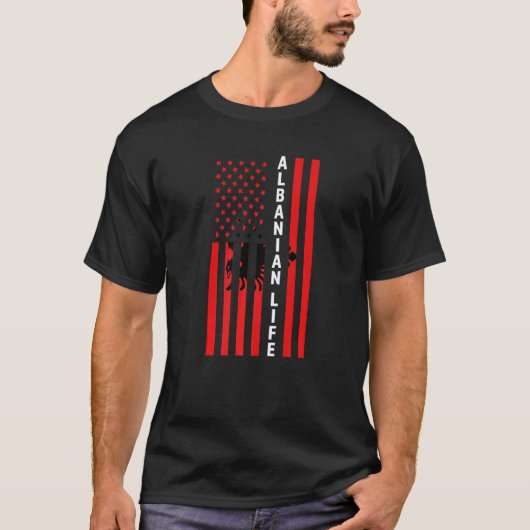 Albanees leven Albanië T-shirt (Voorkant)
