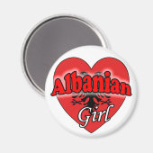 Albanees meisje magneet (Voorkant / Achterkant)