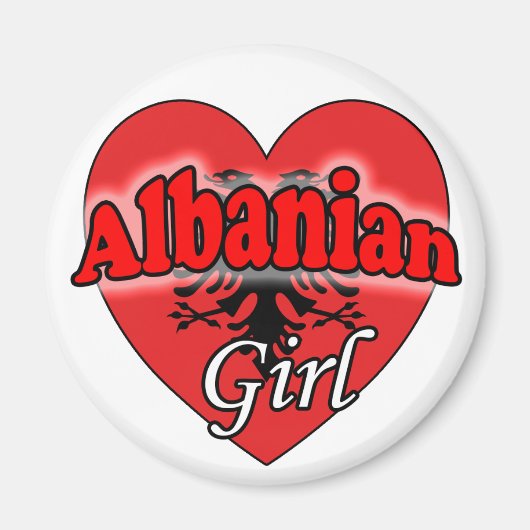 Albanees meisje magneet (Voorkant)