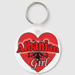 Albanees meisje sleutelhanger