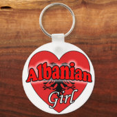 Albanees meisje sleutelhanger (Voorkant)
