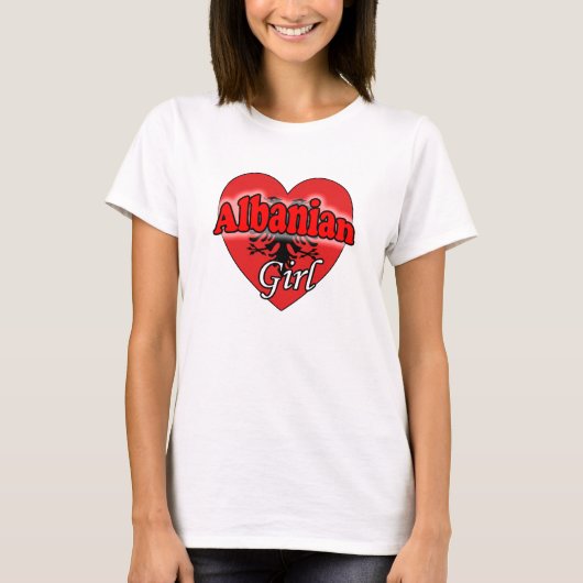 Albanees meisje t-shirt (Voorkant)