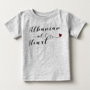 Albanees op Heart Tee Shirt, Albanië