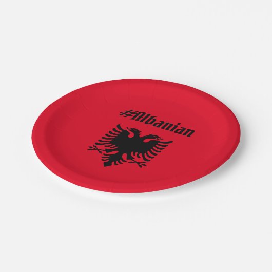 Albanees Papieren Bordje (Gekanteld)
