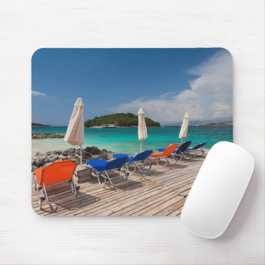 Albanees Riviera, Ksamil, stadscentrum Muismat (Met muis)