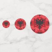 Albanees vlagpatroon 2 confetti (Voorkanten)