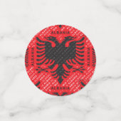 Albanees vlagpatroon 2 confetti (Kleine voorkant)