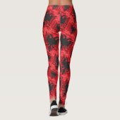 Albanees vlagpatroon 2 leggings (Achterkant)