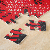 Albanees vlagpatroon 2 legpuzzel (Zijkant)