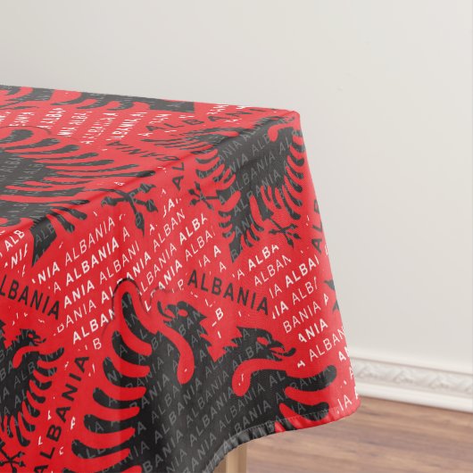 Albanees vlagpatroon 2 tafelkleed (Voorbeeld)