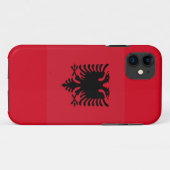 Albanese aanvalstelefoonzaak Case-Mate iPhone case (Achterkant (horizontaal))