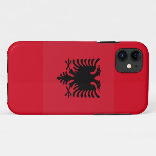 Albanese aanvalstelefoonzaak Case-Mate iPhone case (Achterkant (horizontaal))