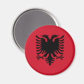 Albanese adelaar magneet rood (Voorkant / Achterkant)