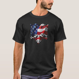 Albanese Amerikaanse adelaar T-shirt