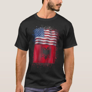 Albanese Amerikaanse liefde Albanië en de Verenigd T-shirt