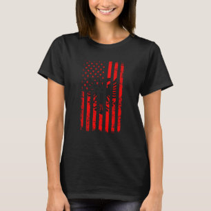 Albanese Amerikaanse Vlag Albanië Amerika Trots Er T-shirt