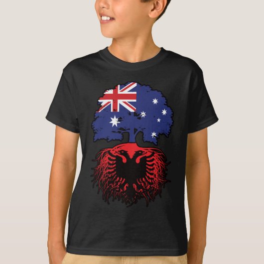 Albanese Australische Australische boomstammen T-shirt (Voorkant)