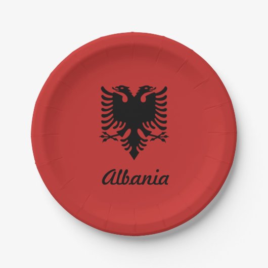 Albanese Borden voor dubbellagig papier Papieren Bordje (Voorkant)