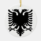 Albanese Eagle. Keramisch Ornament (Voorkant)