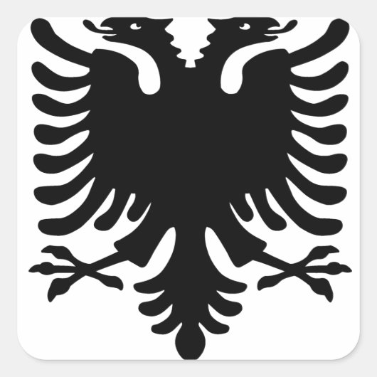 Albanese Eagle. Vierkante Sticker (Voorkant)