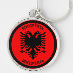 Albanese Erfgoed Embleem Sleutelhanger