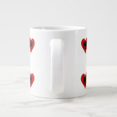 Albanese harten grote koffiekop (Achterkant)