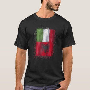 Albanese Italiaanse liefde Albanië en Italië T-shirt