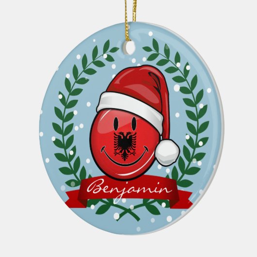 Albanese kerststijl keramisch ornament (Links)