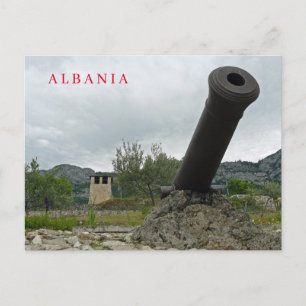 Albanese Kruje Kasteel kanon uitzicht ansichtkaart Briefkaart