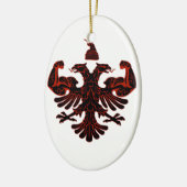 Albanese macht keramisch ornament (Links)