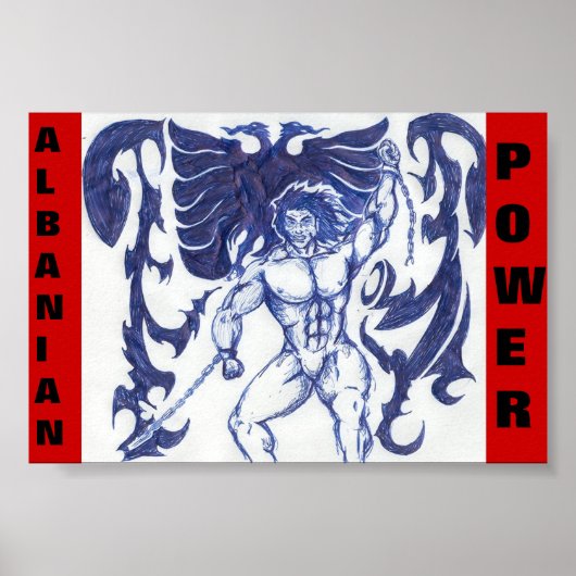 albanese macht poster (Voorkant)