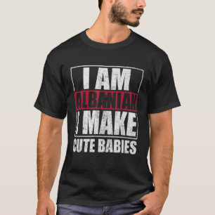 Albanese Mannen en vrouwen onder Albanese vlag T-shirt
