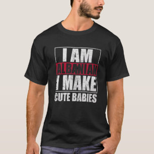 Albanese Mannen en vrouwen onder Albanese vlag T-shirt
