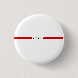 Albanese minimalistische vlag ronde button 3,2 cm