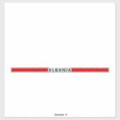 Albanese minimalistische vlag sticker (Vel)