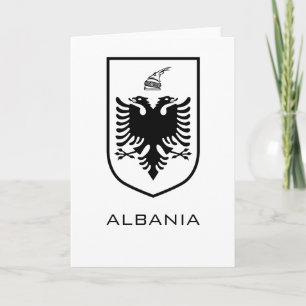 Albanese Nationale Wapen Erfgoedinkt Kaart