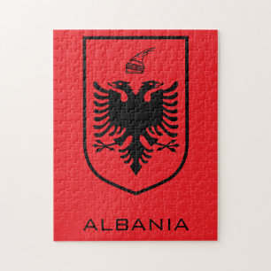 Albanese Nationale Wapen Erfgoedinkt Legpuzzel