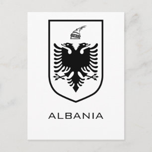 Albanese Nationale Wapen Heritage Ink Briefkaart