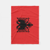 Albanese nationale wereldvlag fleece deken (Voorkant)