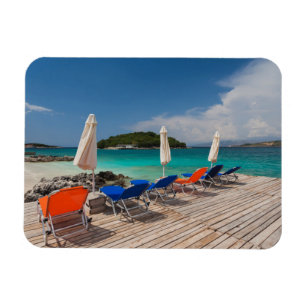 Albanese Riviera, Ksamil, strandpromenade Magneet