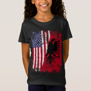 ALBANESE ROOTS Rode Adelaar Half Amerikaans ALBANI T-shirt