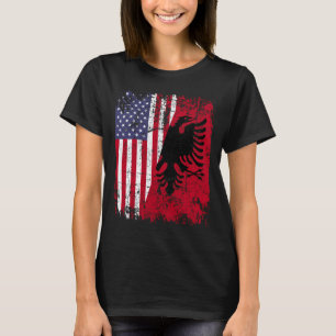 ALBANESE ROOTS Rode Adelaar Half Amerikaans ALBANI T-shirt