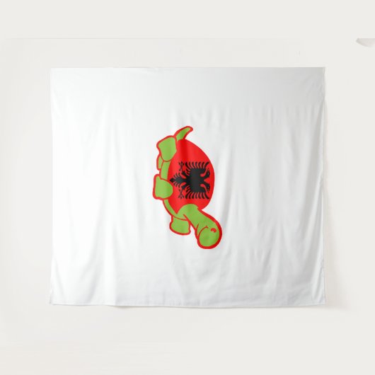 Albanese schildpad wandkleed (Voorkant (horizontaal))