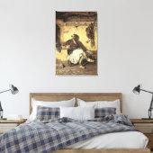 Albanese Sentinel Resting (Arnaueti) (olie op canv Canvas Afdruk (Insitu (Slaapkamer))